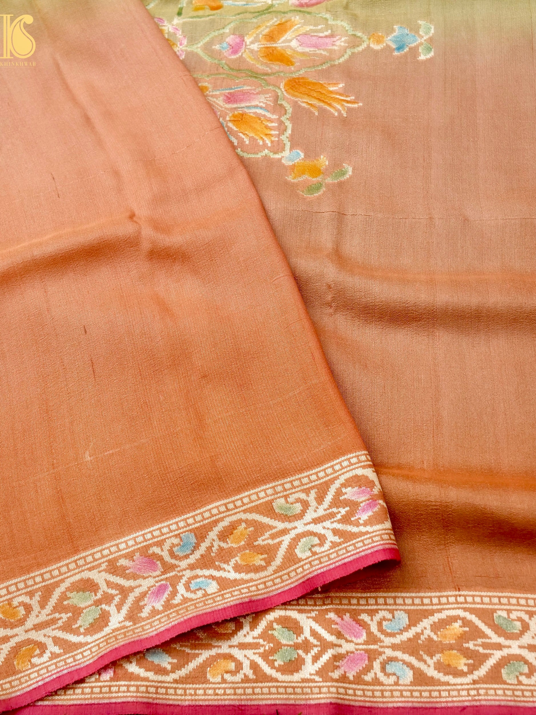 Pure Tussar Georgette Handloom Banarasi Turkish Dupatta