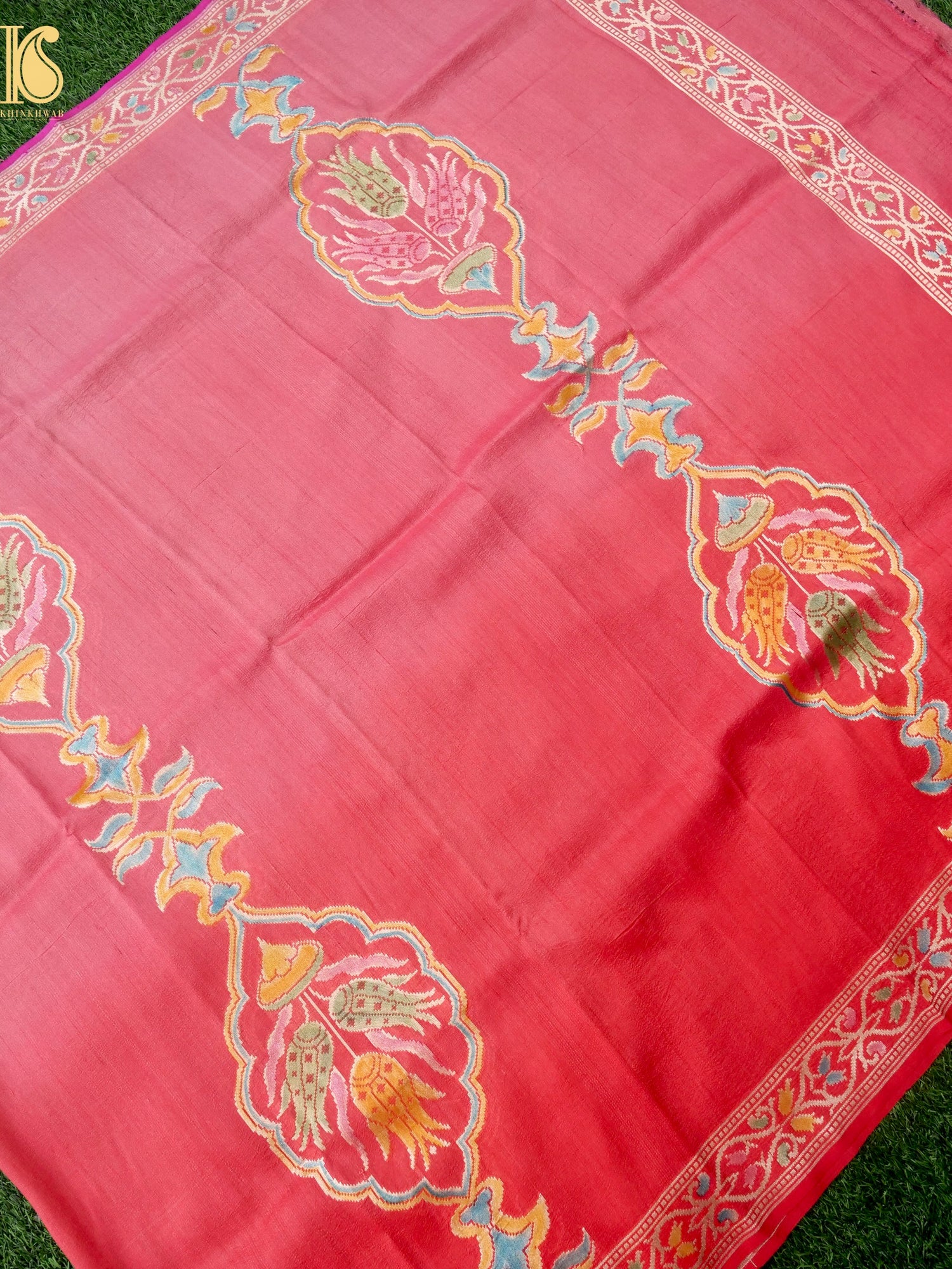 Pure Tussar Georgette Handloom Banarasi Turkish Dupatta