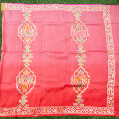 Pure Tussar Georgette Handloom Banarasi Turkish Dupatta