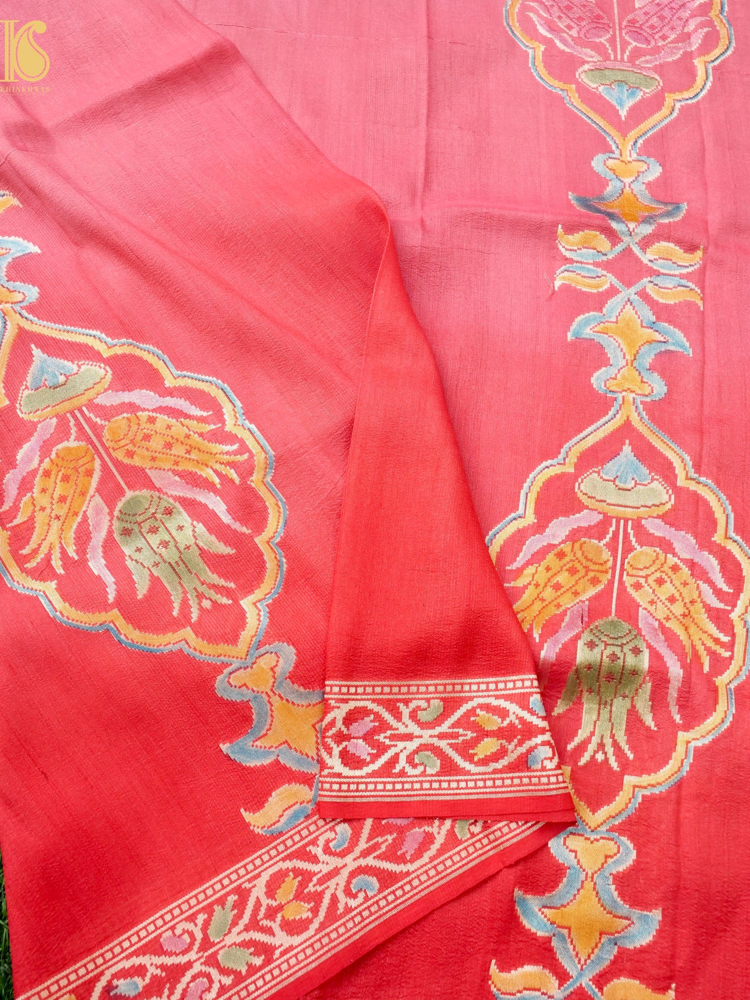 Pure Tussar Georgette Handloom Banarasi Turkish Dupatta