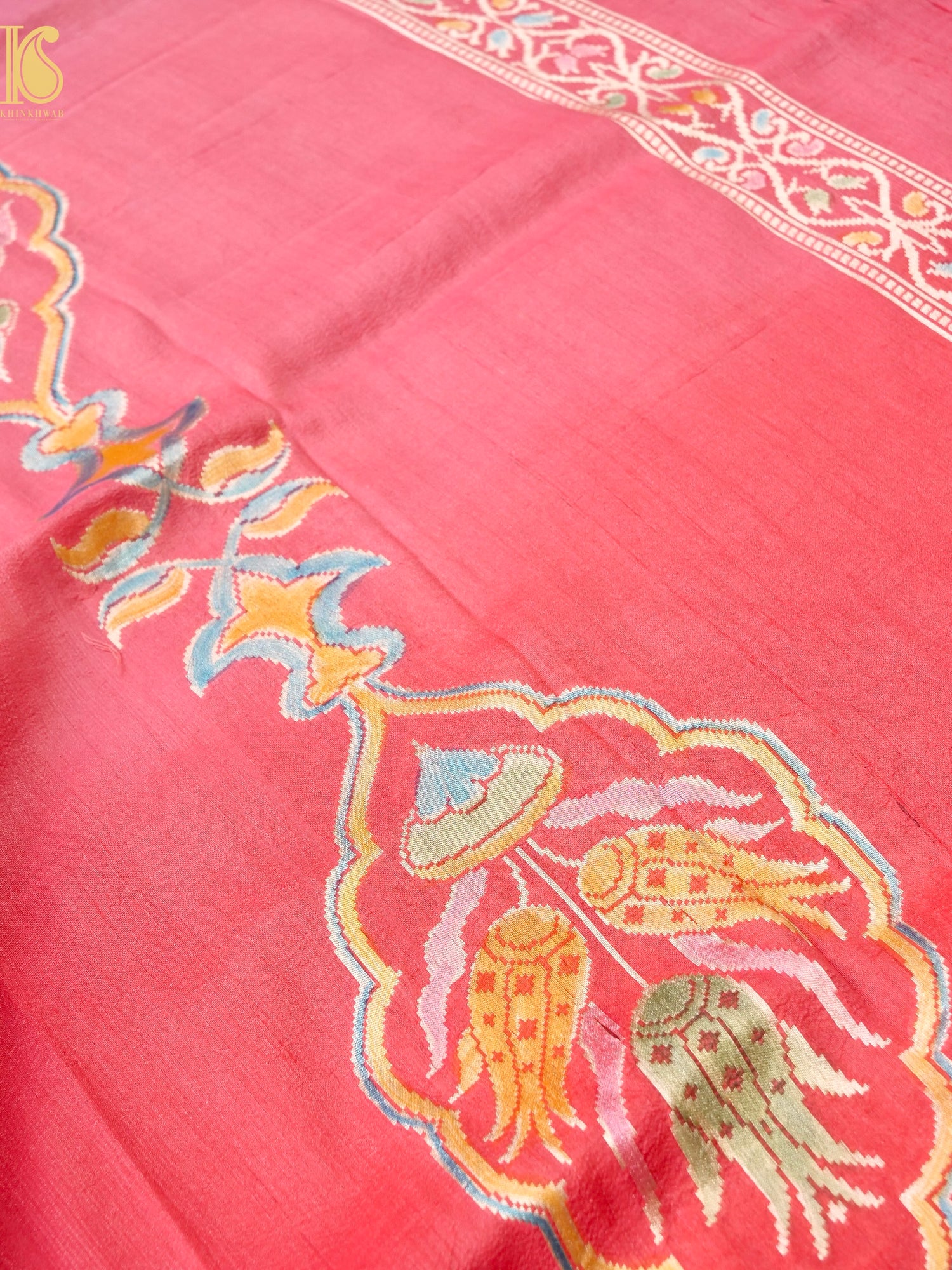 Pure Tussar Georgette Handloom Banarasi Turkish Dupatta