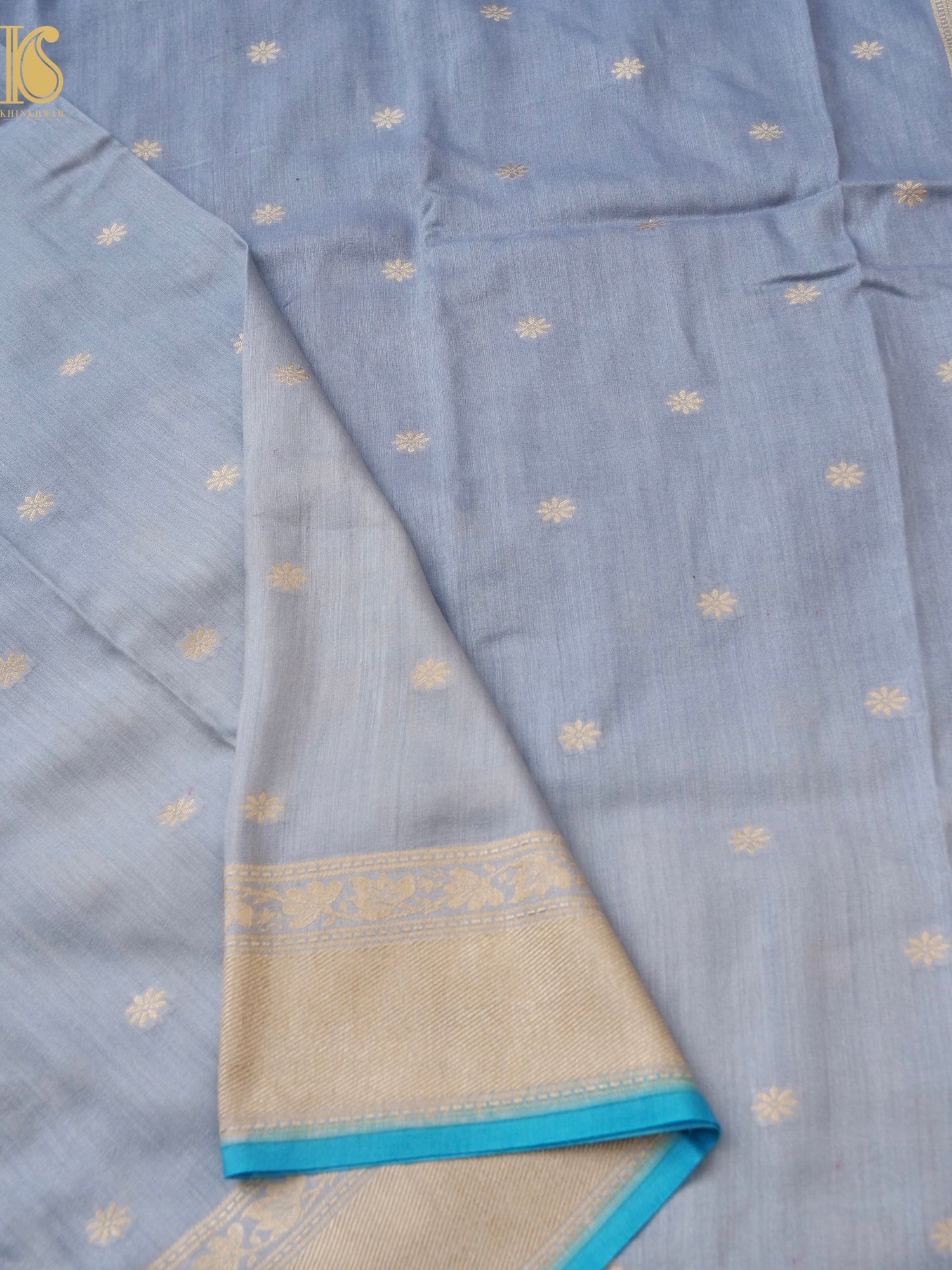 Handwoven Banarasi Moonga Silk Dupatta with Meenakari