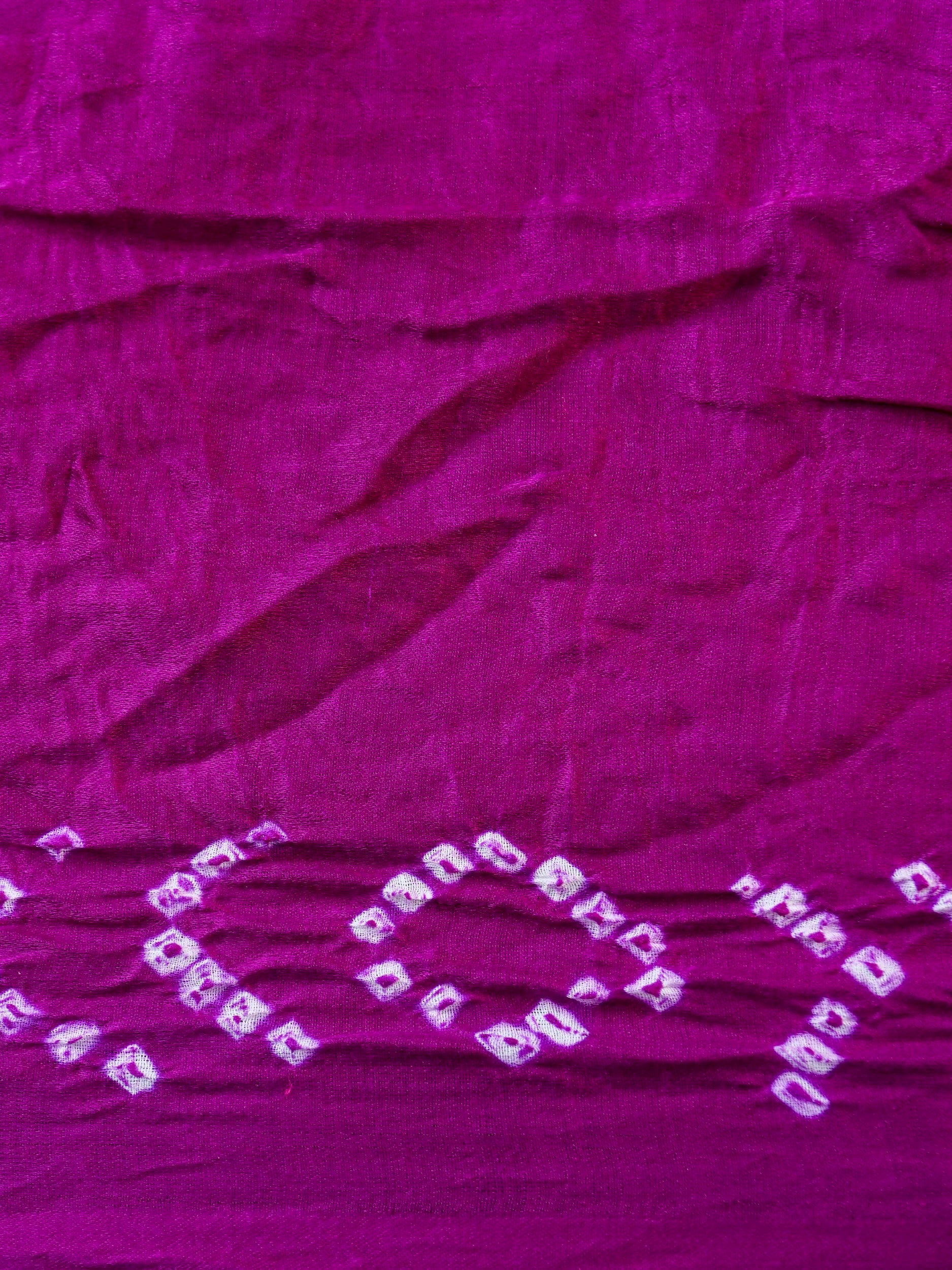 Handwoven Gajji Silk Gharchola Bandhani Saree