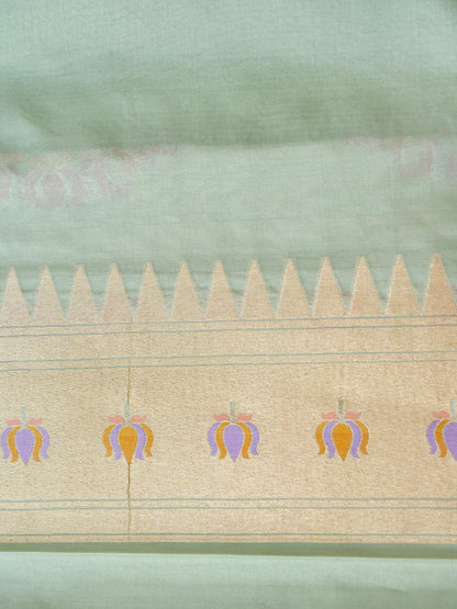 Handloom Banarasi Katan Silk Khinkhab Cow Saree