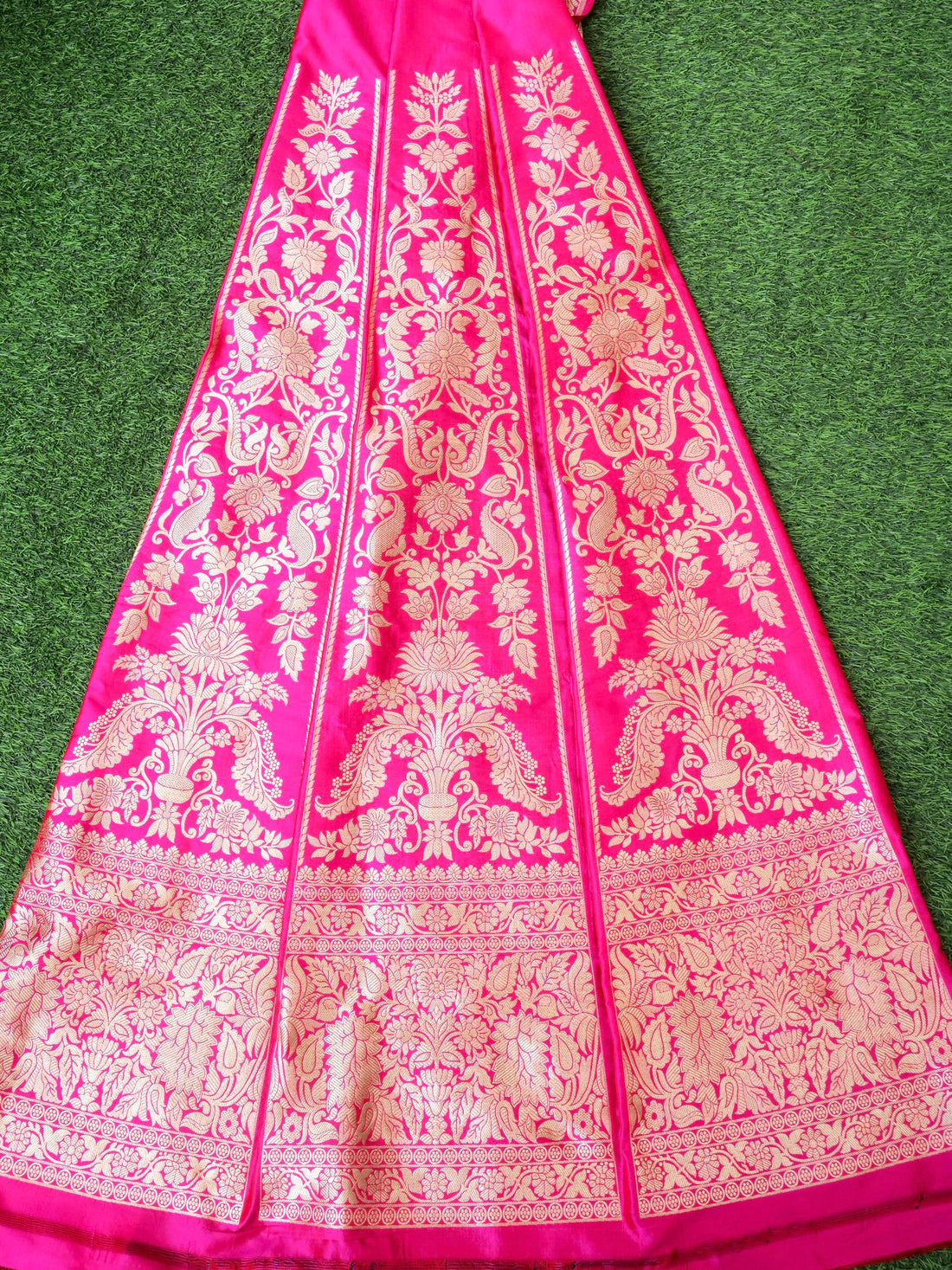Handloom Banarasi Katan Silk Kalidar Aranya Lehenga