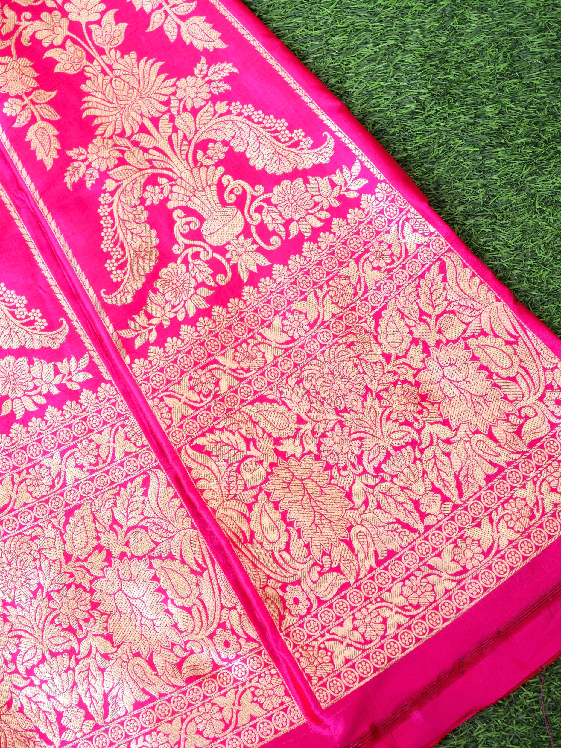 Handloom Banarasi Katan Silk Kalidar Lehenga