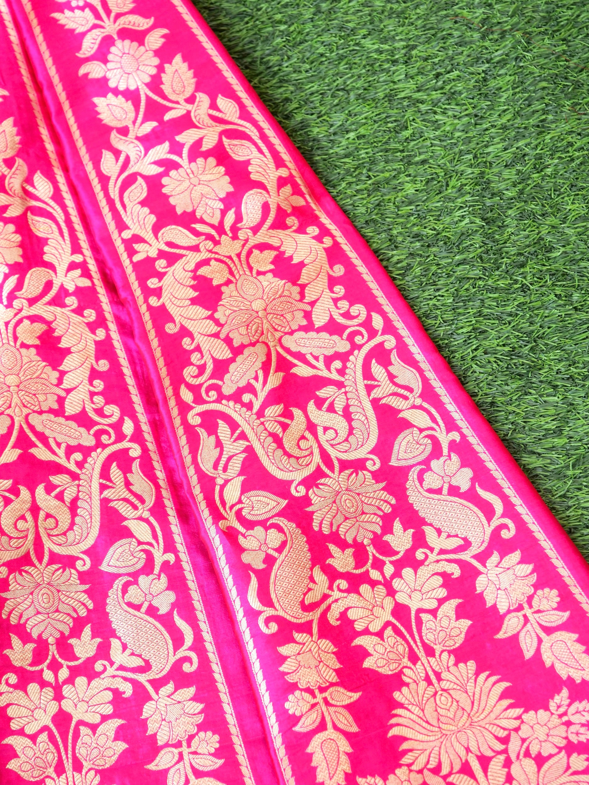 Handloom Banarasi Katan Silk Kalidar Lehenga