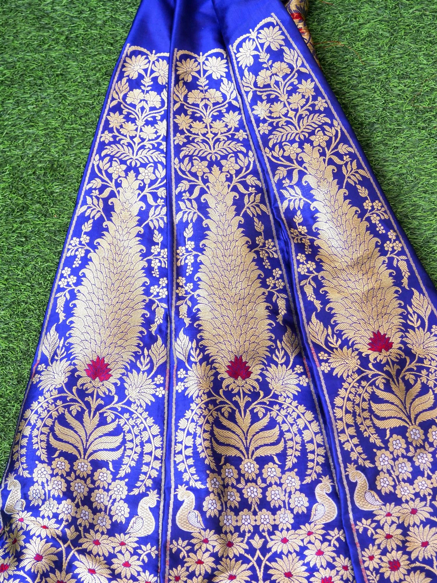 Handloom Banarasi Katan Silk Kalidar Lehenga