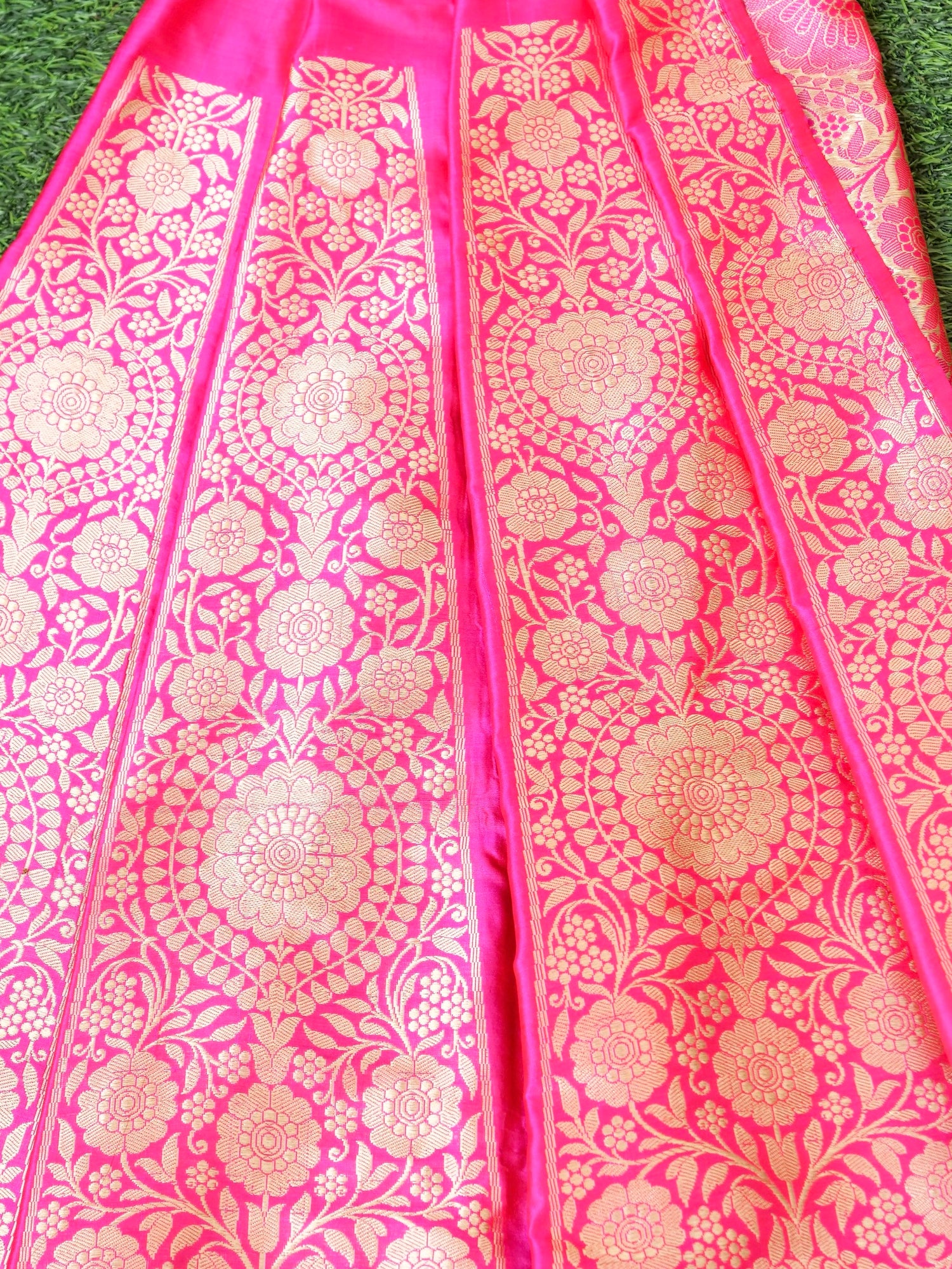 Handloom Banarasi Katan Silk Kalidar Lehenga