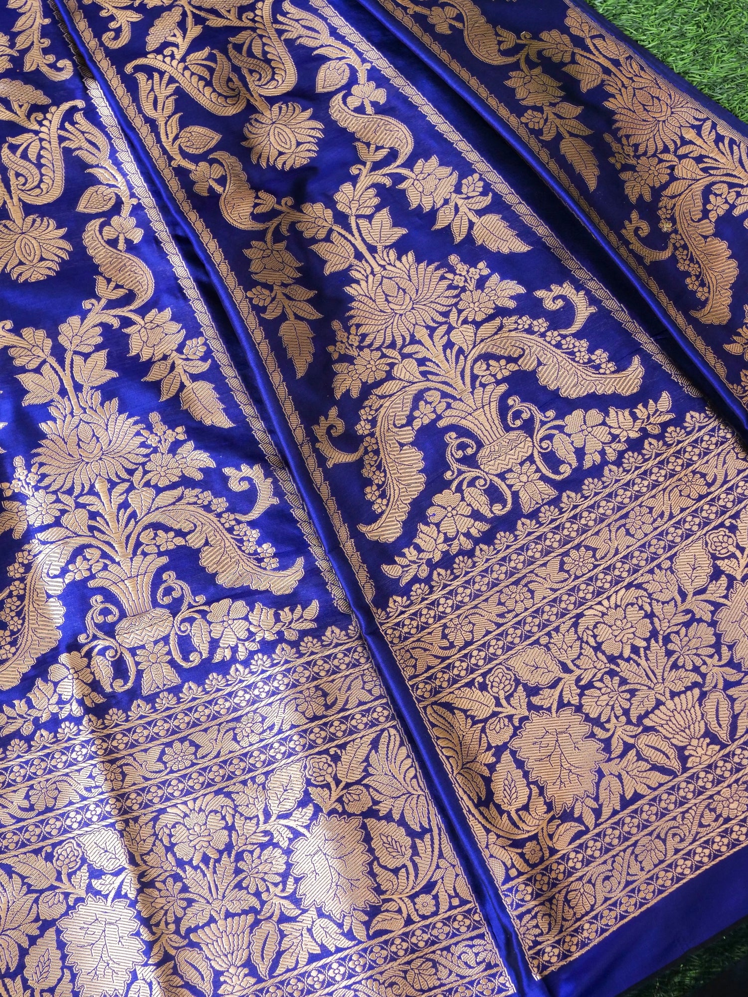 Handloom Banarasi Katan Silk Kalidar Lehenga