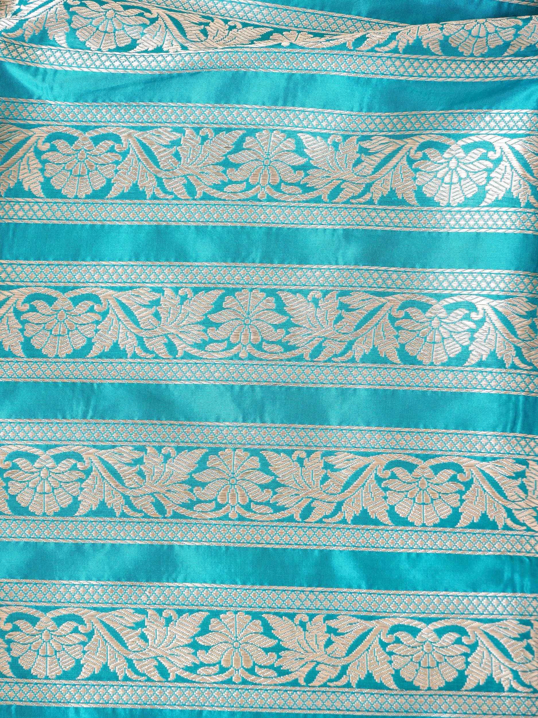 Handloom Banarasi Katan Silk Kalidar Lehenga