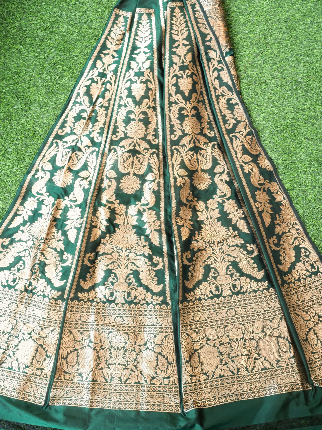 Handloom Banarasi Katan Silk Kalidar Aranya Lehenga