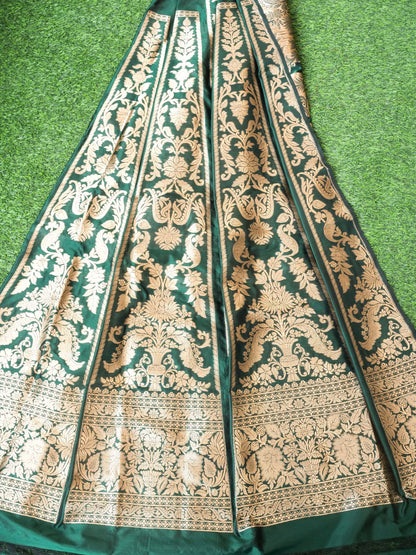 Handloom Banarasi Katan Silk Kalidar Lehenga