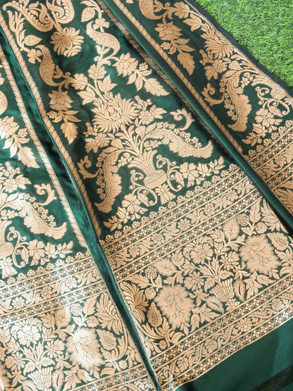 Handloom Banarasi Katan Silk Kalidar Lehenga