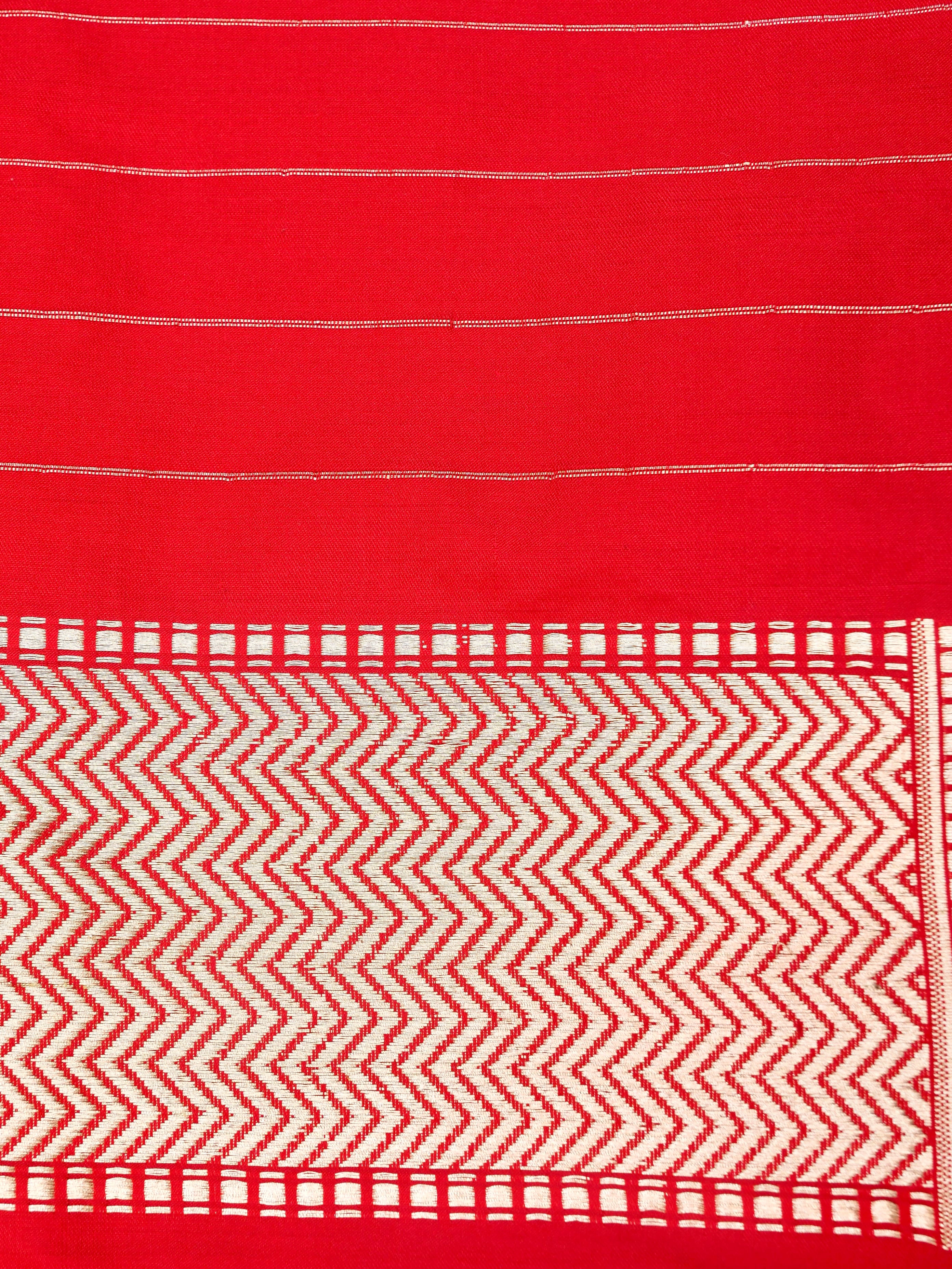 Handloom Banarasi Pure Katan Silk Zarmrig Kadwa Saree