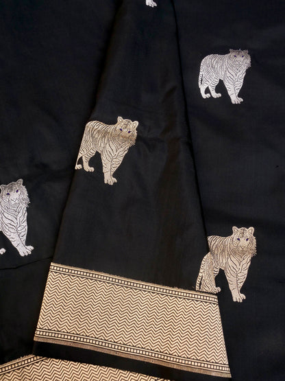 Handloom Banarasi Pure Katan Silk Zarmrig Kadwa Saree