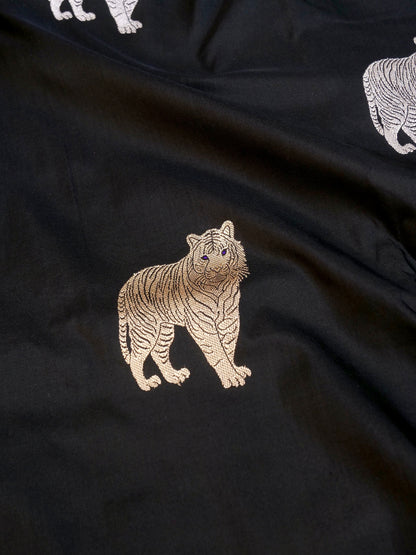 Handloom Banarasi Pure Katan Silk Zarmrig Kadwa Saree