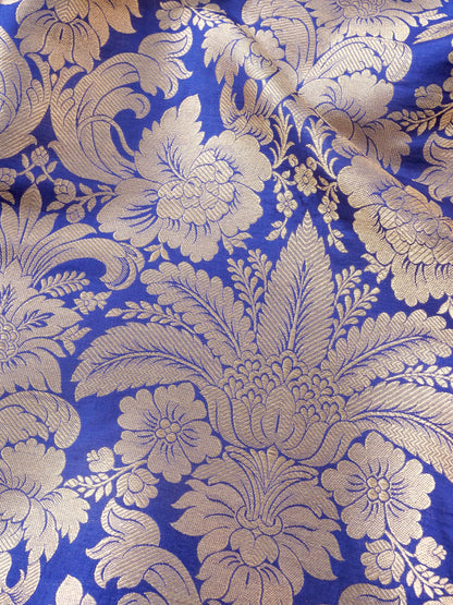 Handloom Pure Brocade Banarasi Fabric