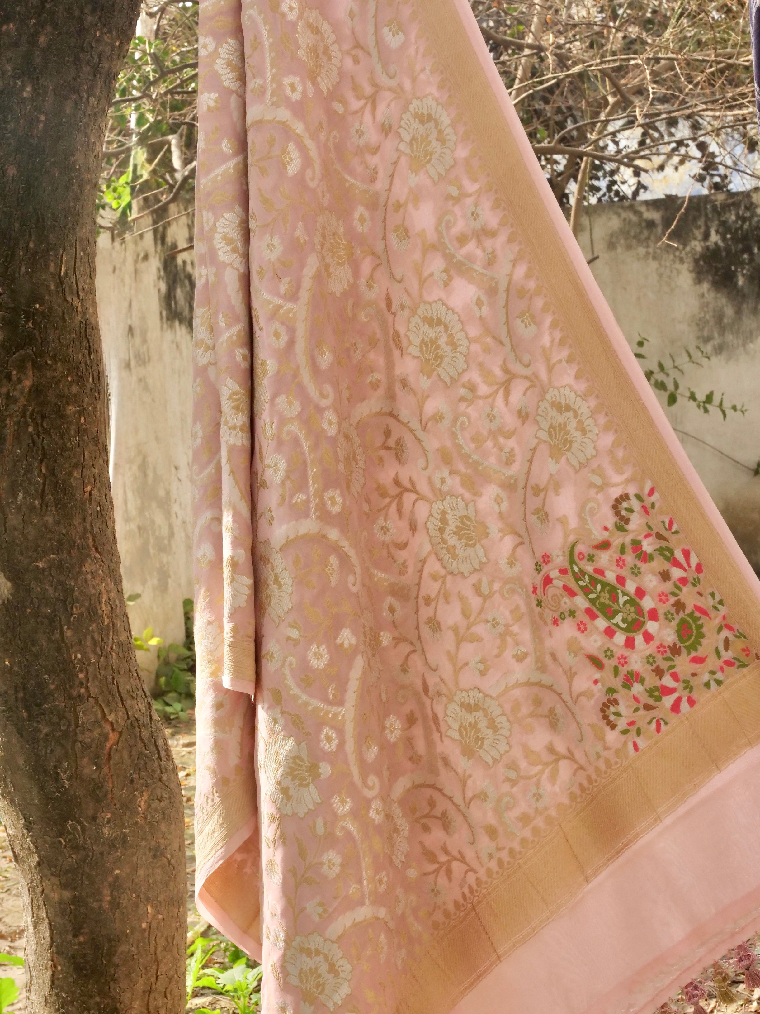 Georgette Banarasi Dyeable Dupatta