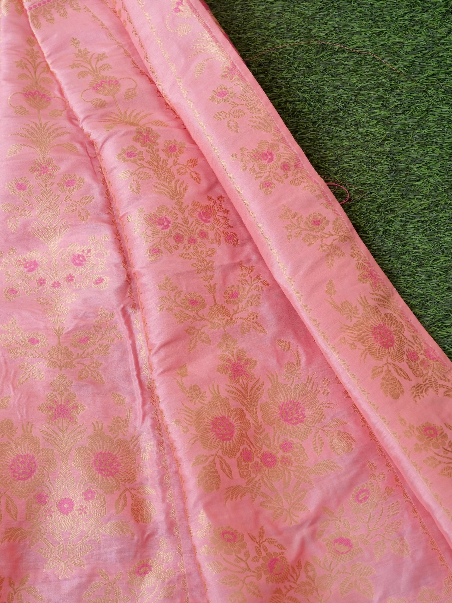 Handloom Banarasi Katan Silk Tarni Kalidar Lehenga