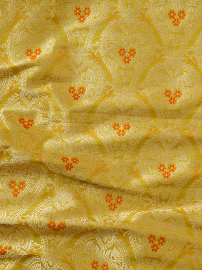 Handloom Banarasi Katan Silk Lavnaya Kalidar Lehenga