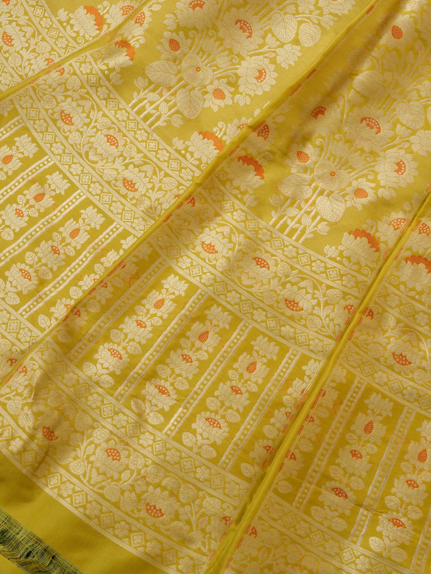 Handloom Banarasi Katan Silk Lavnaya Kalidar Lehenga