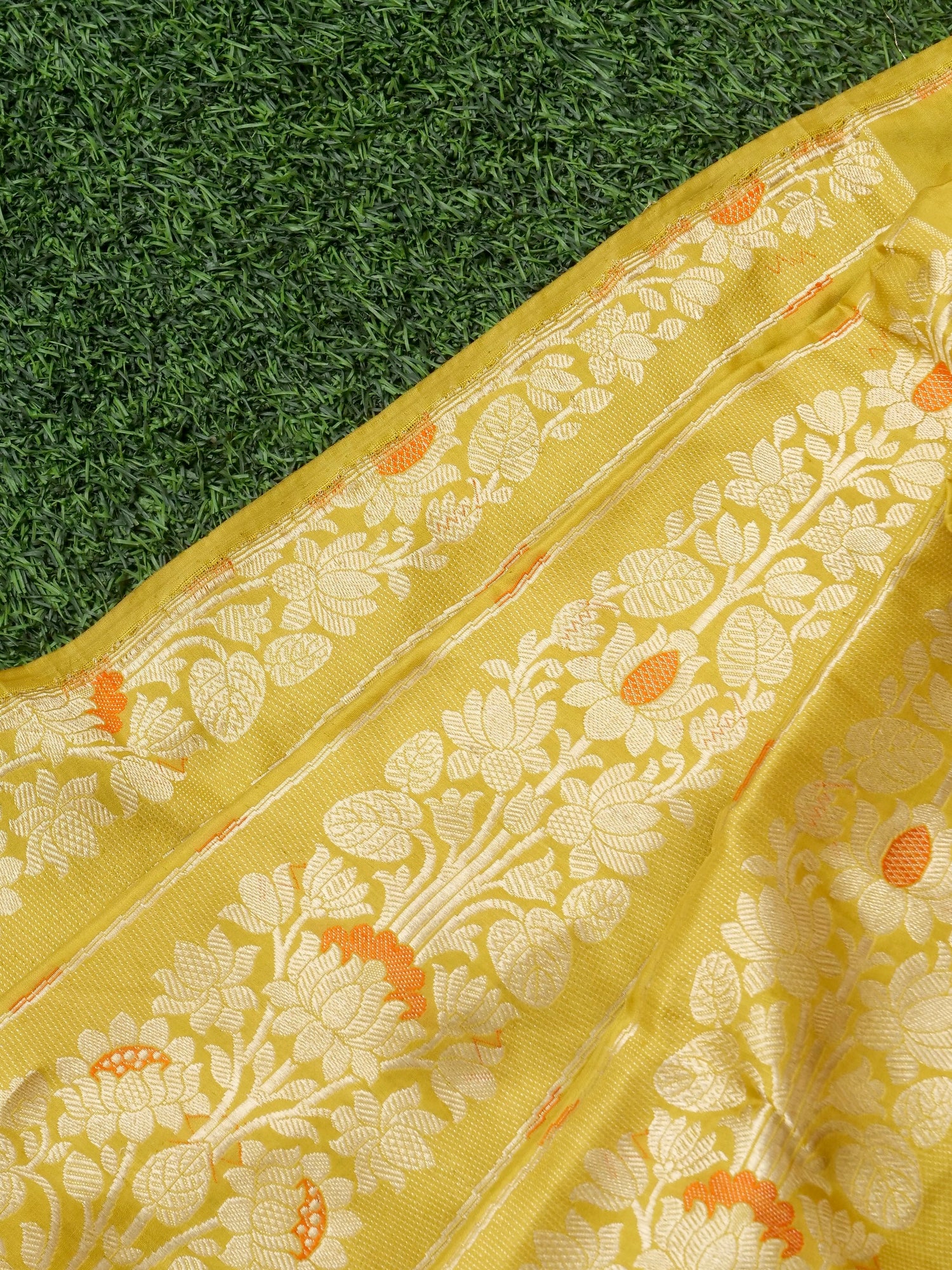 Handloom Banarasi Katan Silk Lavnaya Kalidar Lehenga