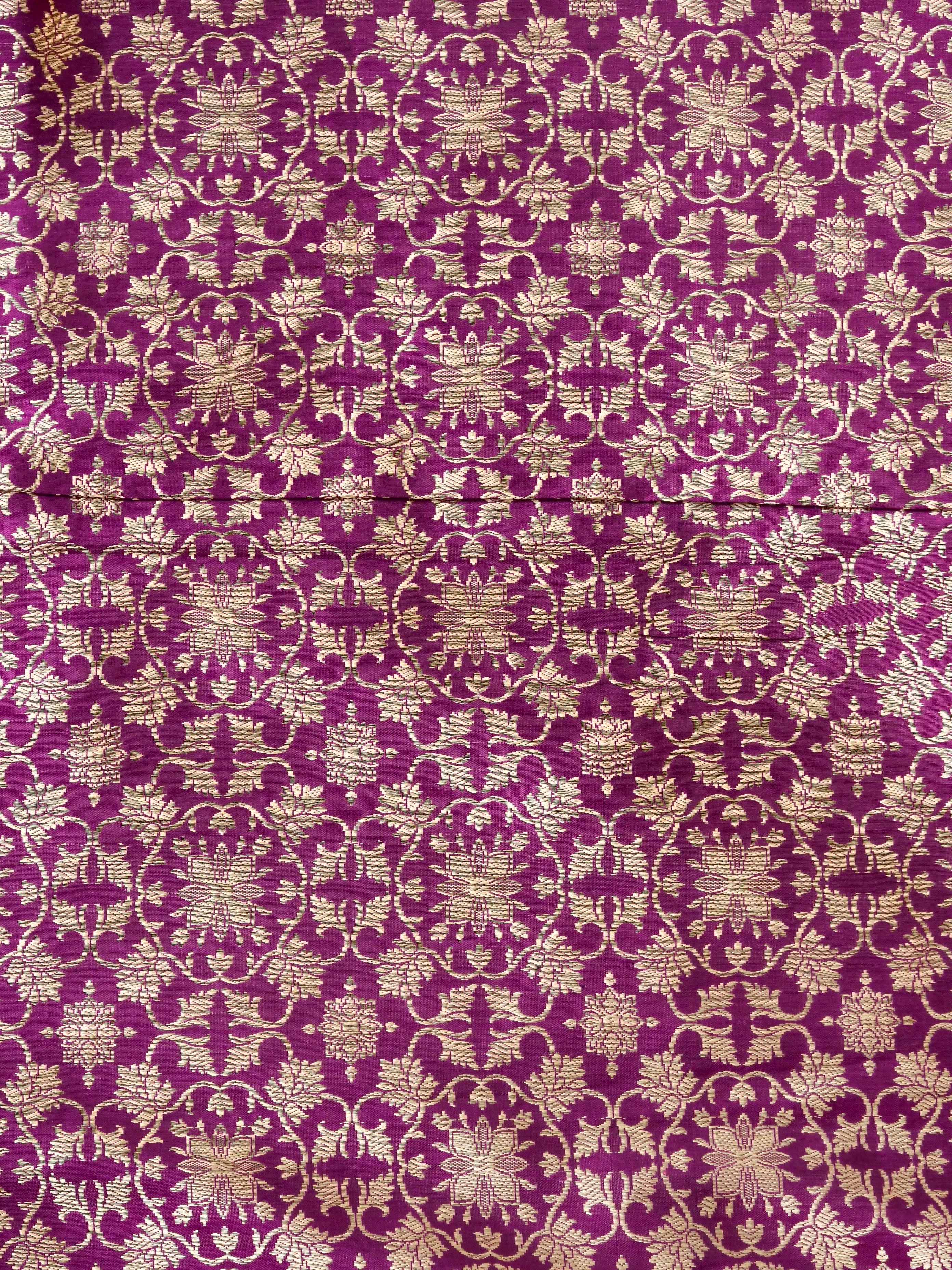 Handloom Banarasi Katan Silk Tanirika Kalidar Lehenga