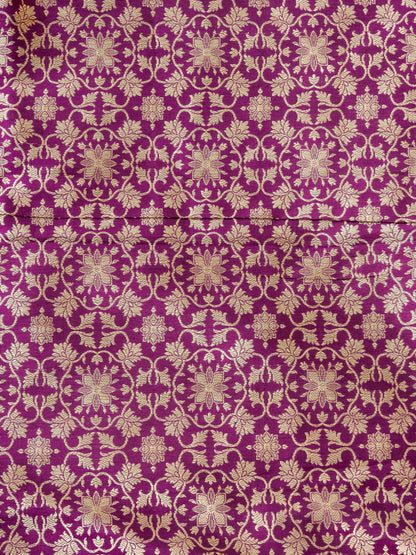 Handloom Banarasi Katan Silk Tanirika Kalidar Lehenga