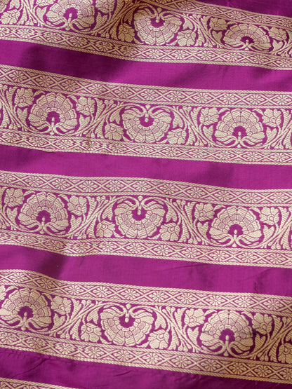 Handloom Banarasi Katan Silk Tanirika Kalidar Lehenga