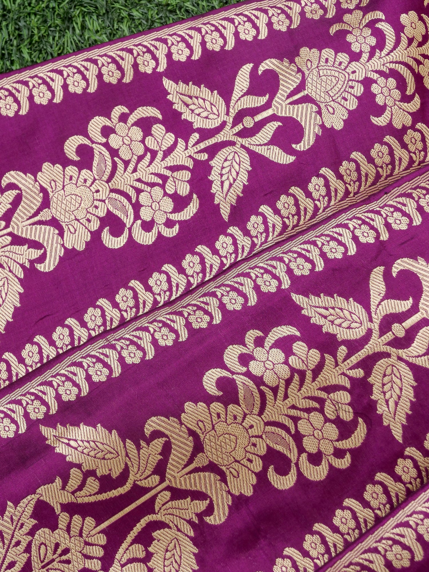 Handloom Banarasi Katan Silk Tanirika Kalidar Lehenga
