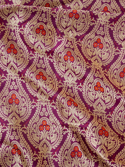 Handloom Banarasi Katan Silk Vanlata Kalidar Lehenga