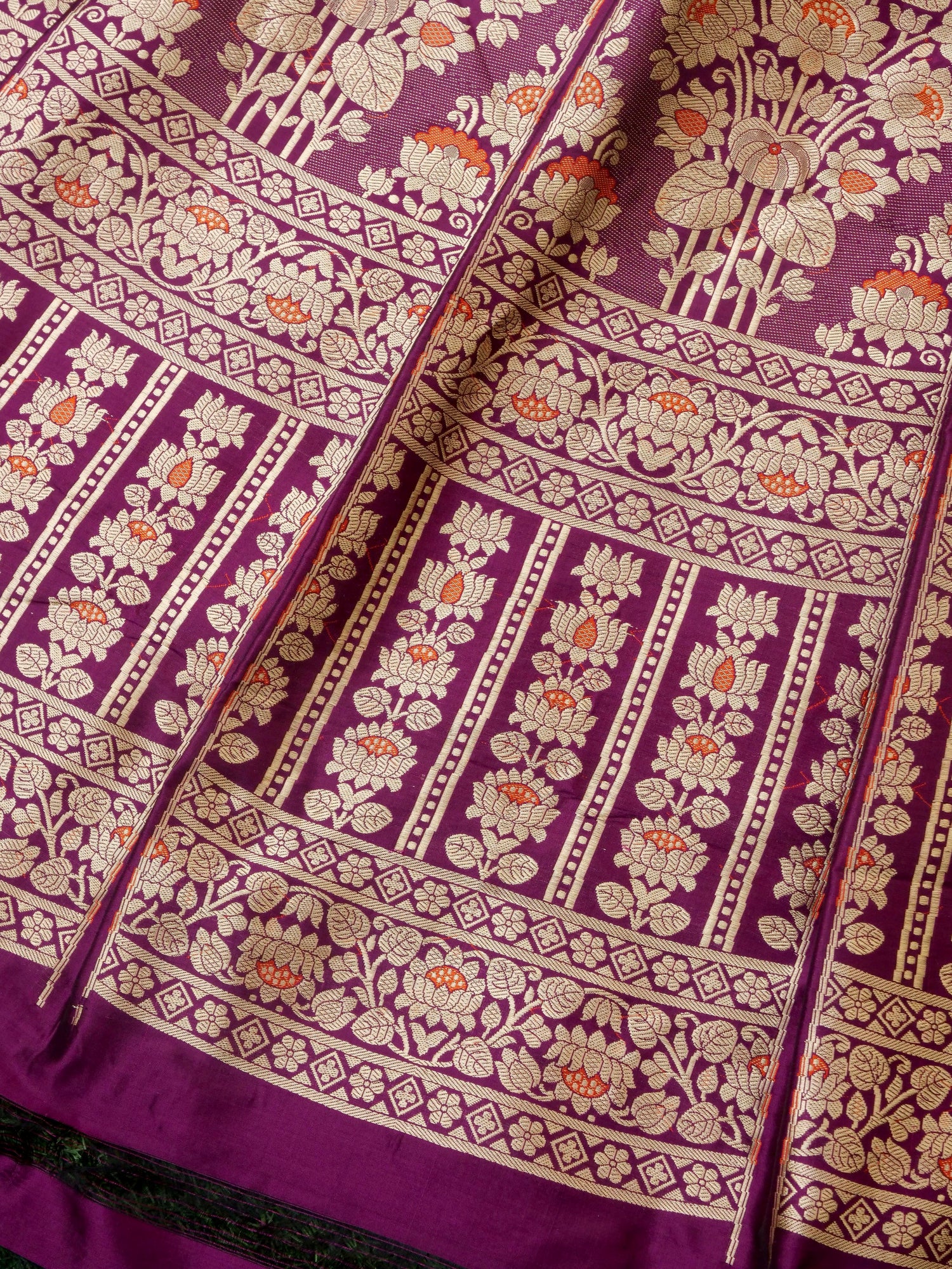 Handloom Banarasi Katan Silk Vanlata Kalidar Lehenga