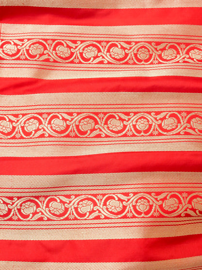 Handloom Banarasi Sateen Katan Silk Vahnika Kalidar Lehenga