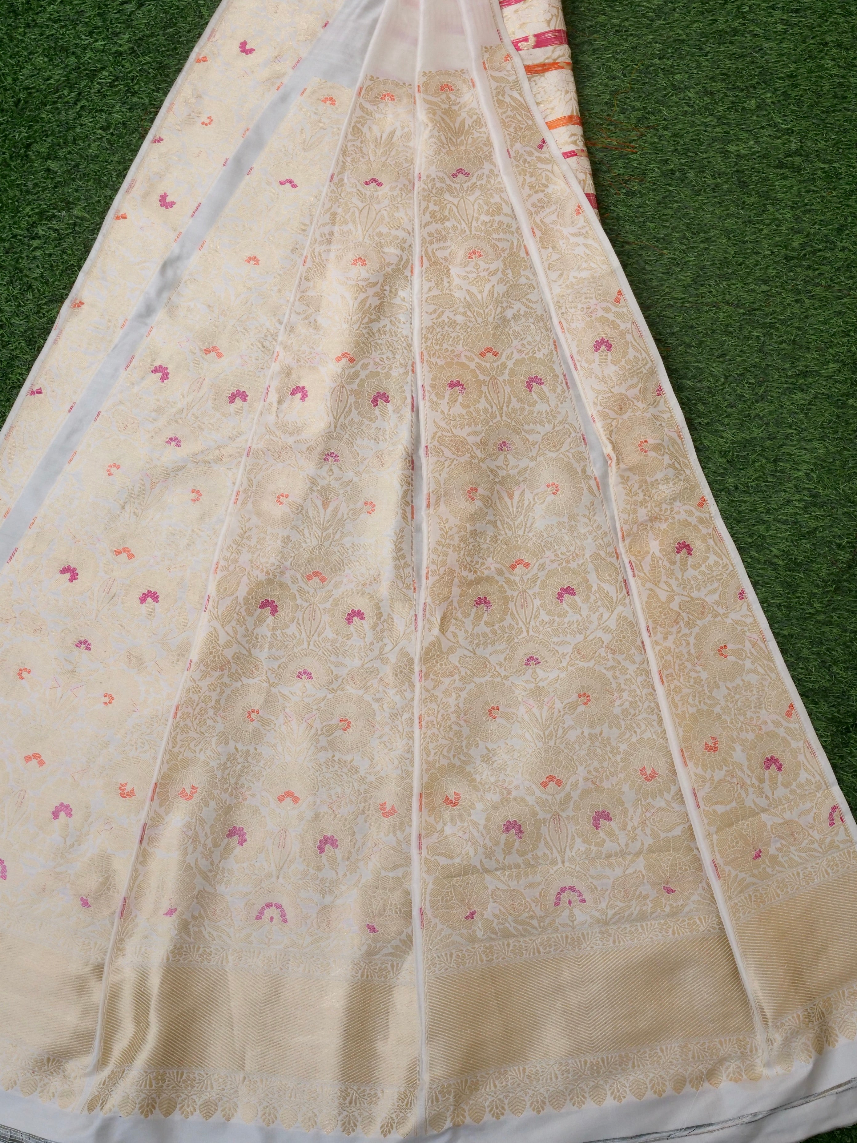 Handloom Banarasi Katan Silk Charita Kalidar Lehenga