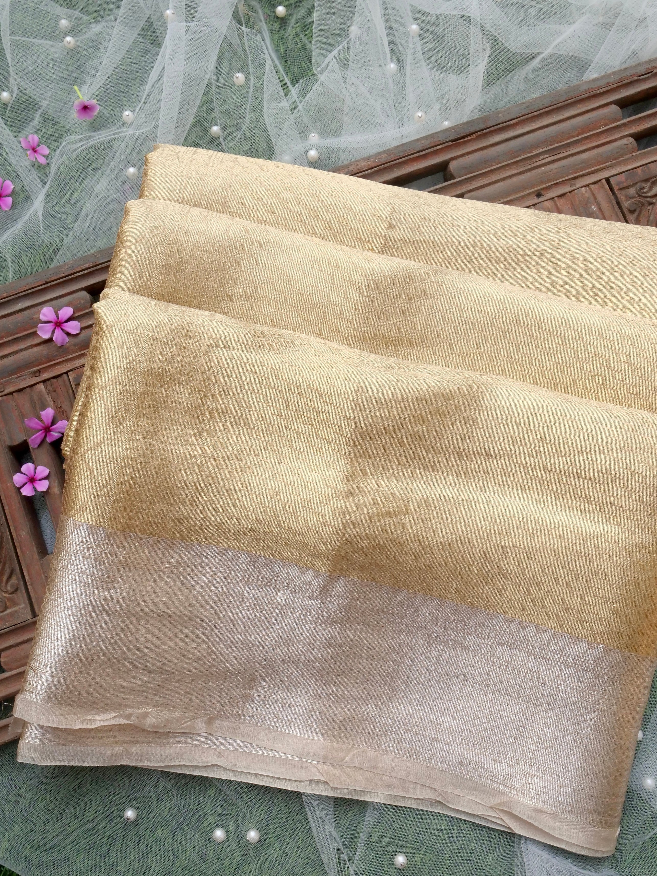 Handloom Banarasi Pure Tissue by Silk Saree