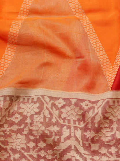 Katan Silk Handloom Ekatara Kadhiyal Banarasi Saree