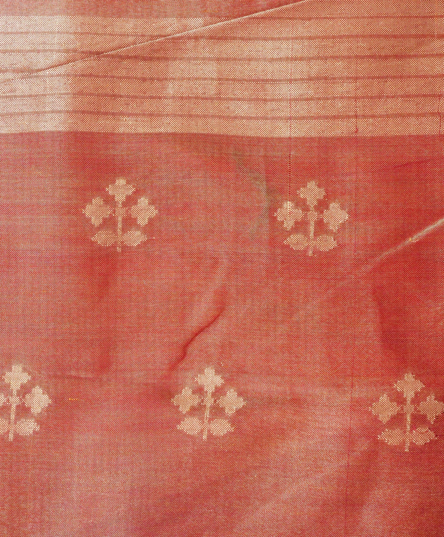 Katan Silk Handloom Ekatara Kadhiyal Banarasi Saree