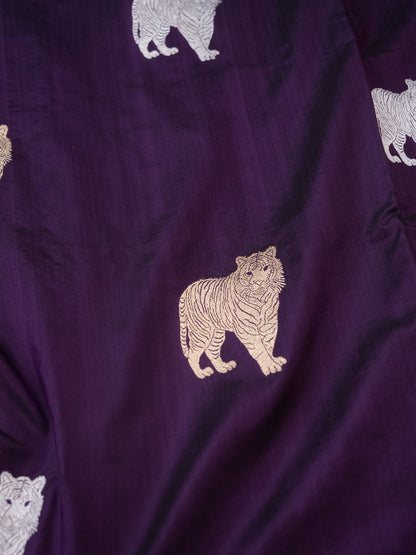 Handloom Banarasi Pure Katan Silk Zarmrig Kadwa Saree