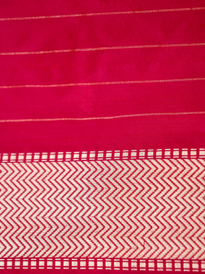 Handloom Banarasi Pure Katan Silk Zarmrig Kadwa Saree