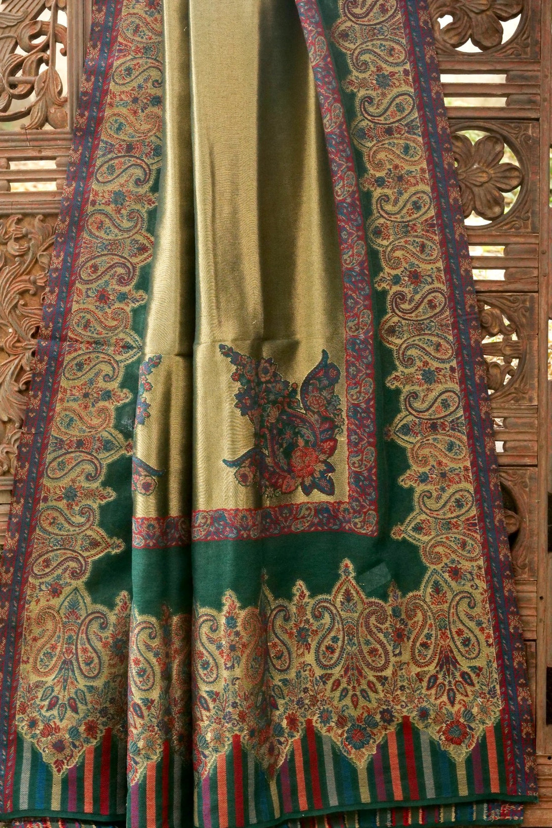 Tissue Semi Pashmina Handwoven Kashmiri Shawl