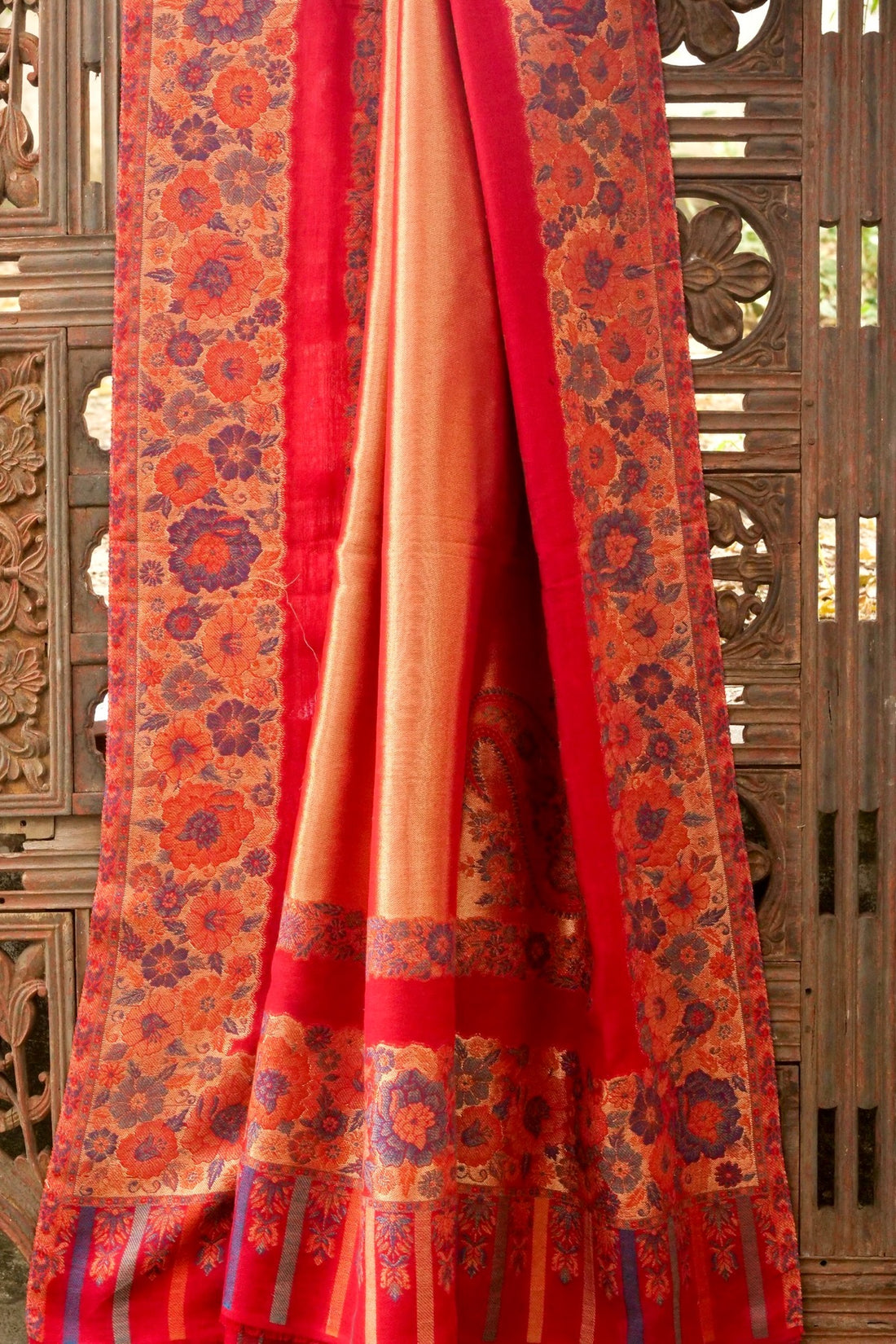 Tissue Semi Pashmina Handwoven Kashmiri Shawl