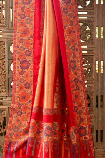 Tissue Semi Pashmina Handwoven Kashmiri Shawl