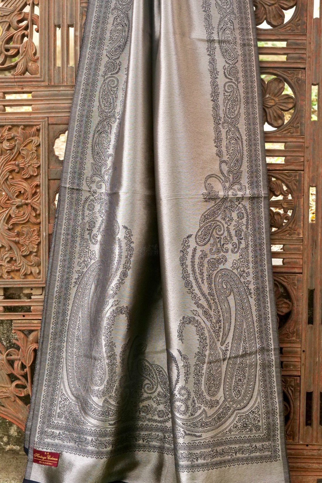 Tissue Semi Pashmina Handwoven Kashmiri Shawl