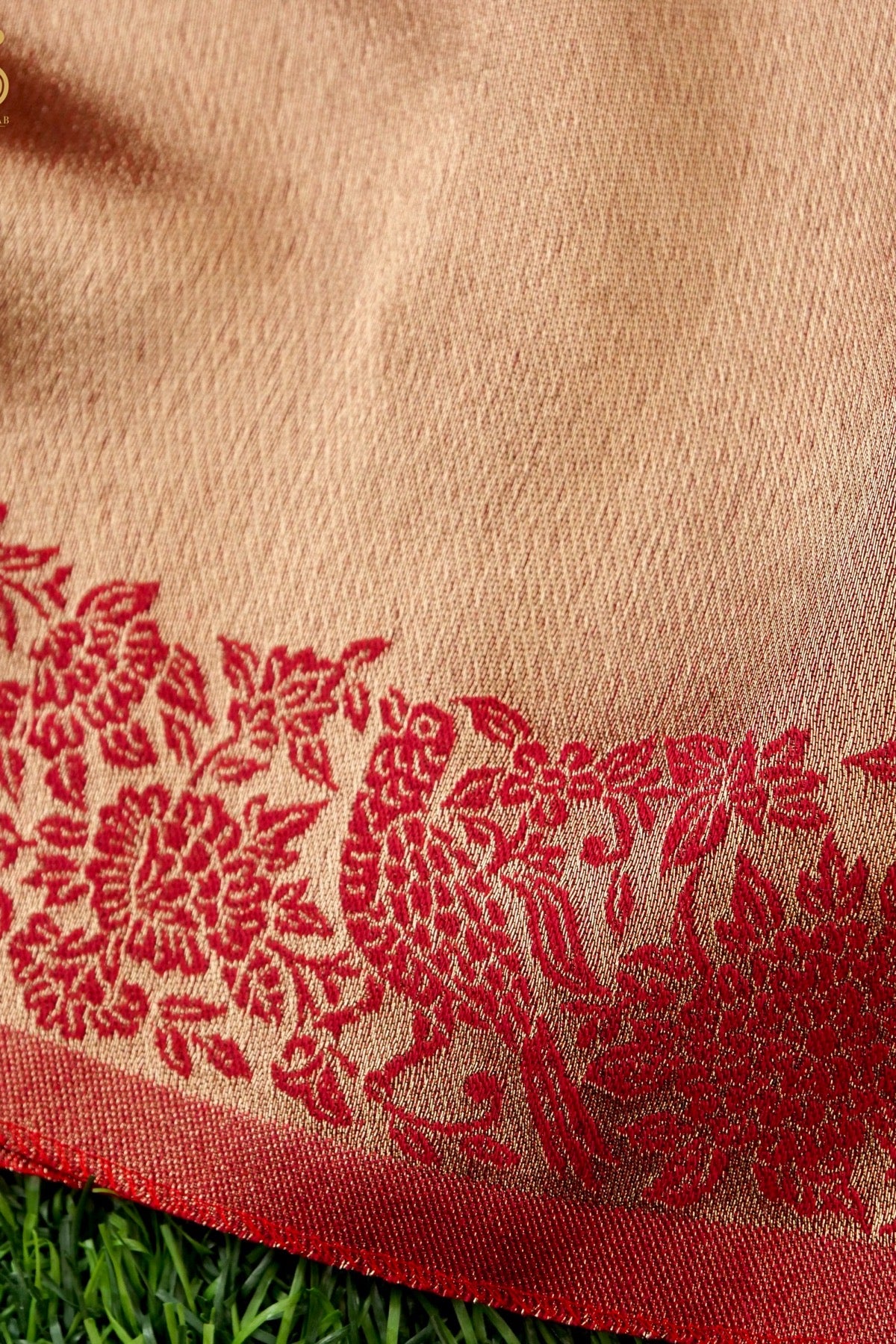 Tissue Semi Pashmina Handwoven Kashmiri Bird Shawl