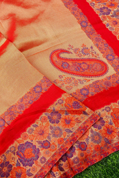 Tissue Semi Pashmina Handwoven Kashmiri Shawl