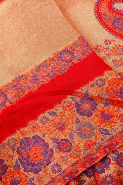 Tissue Semi Pashmina Handwoven Kashmiri Shawl