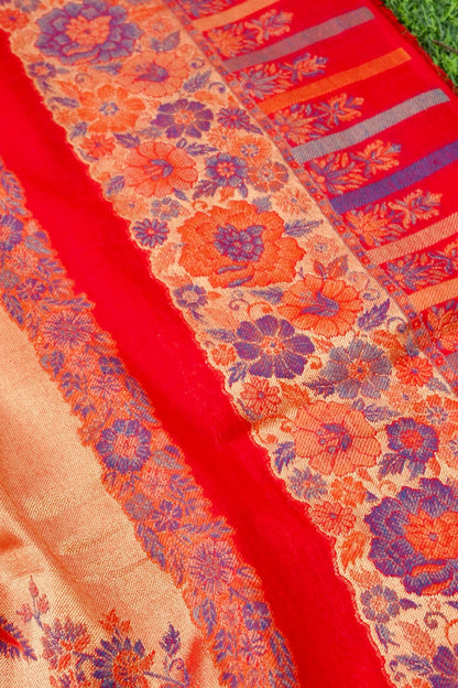 Tissue Semi Pashmina Handwoven Kashmiri Shawl