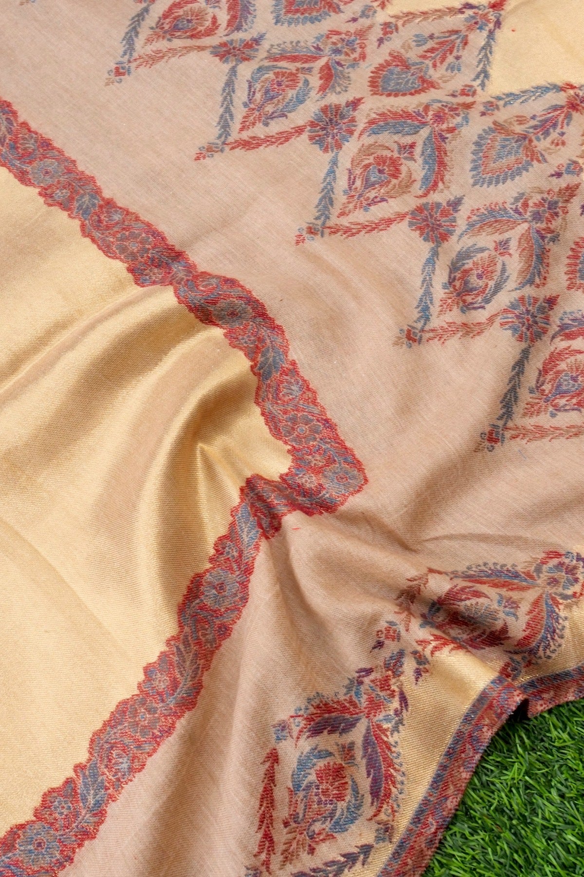 Tissue Semi Pashmina Handwoven Kashmiri Shawl