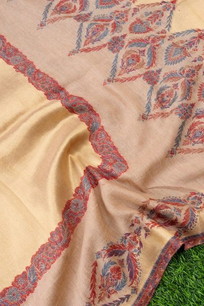 Tissue Semi Pashmina Handwoven Kashmiri Shawl